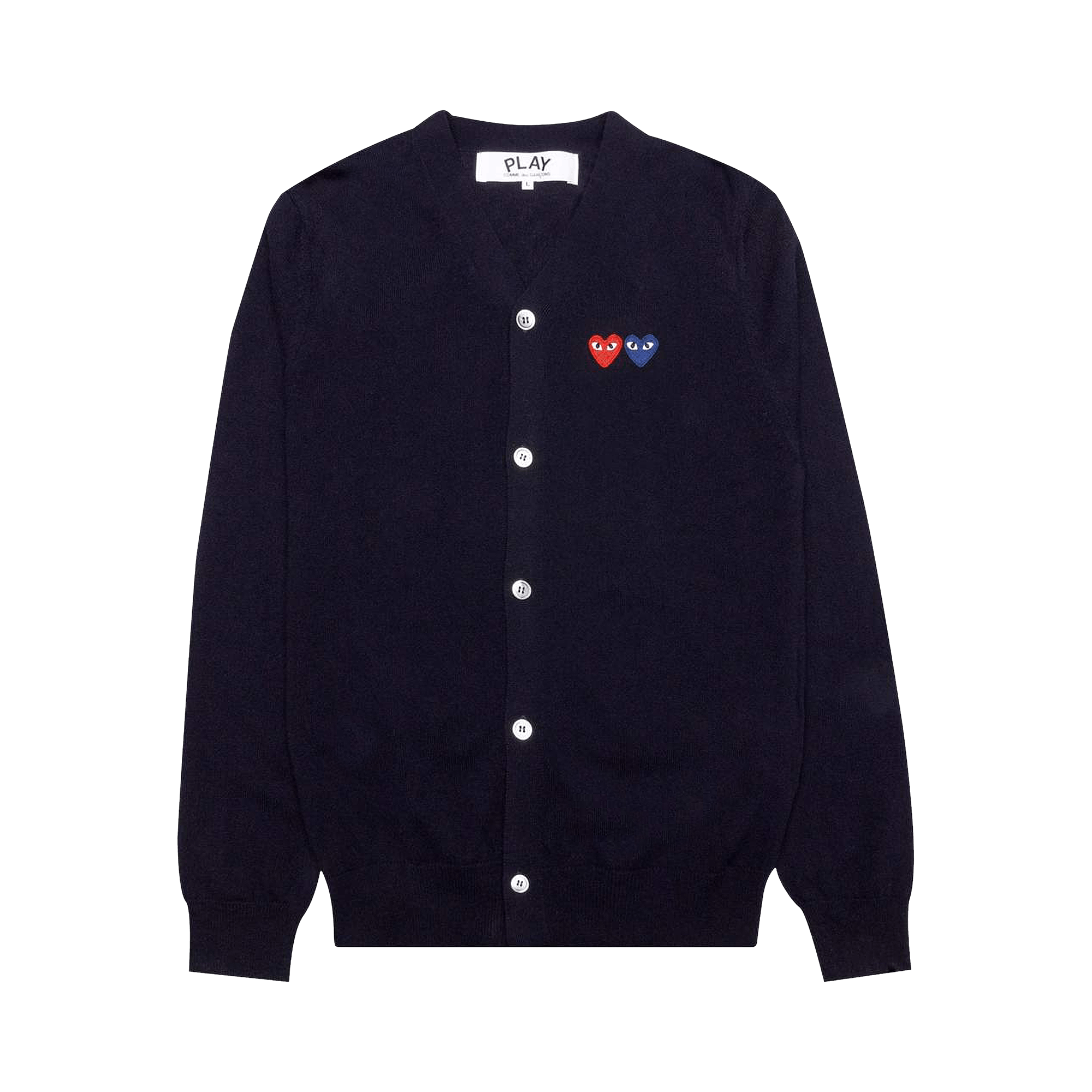 Comme des Garçons PLAY Double Heart Cardigan 'Navy'