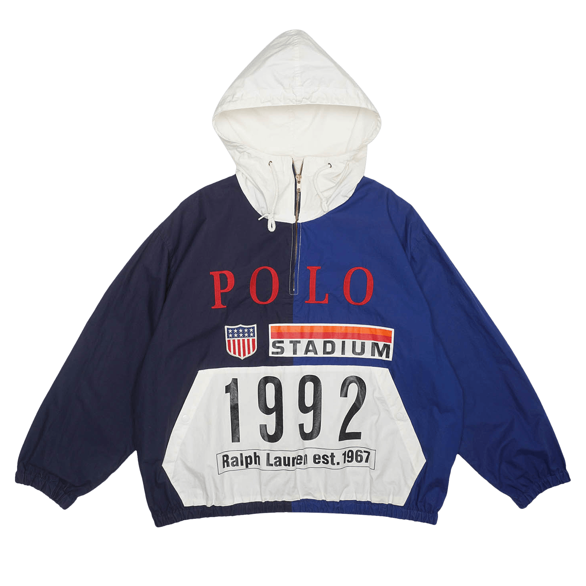 Buy Vintage Polo by Ralph Lauren Stadium Jacket 'Navy/Red/White 