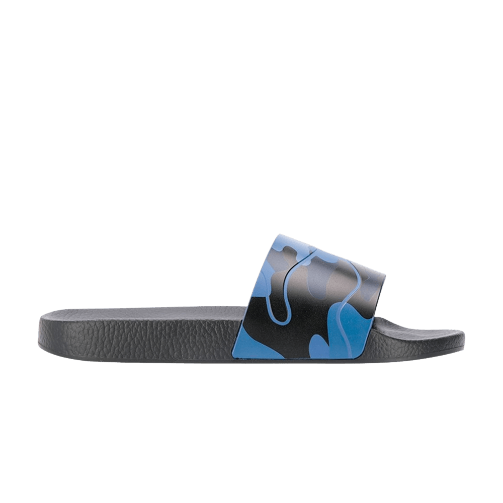 Valentino Rubber Slider 'Blue Camo'