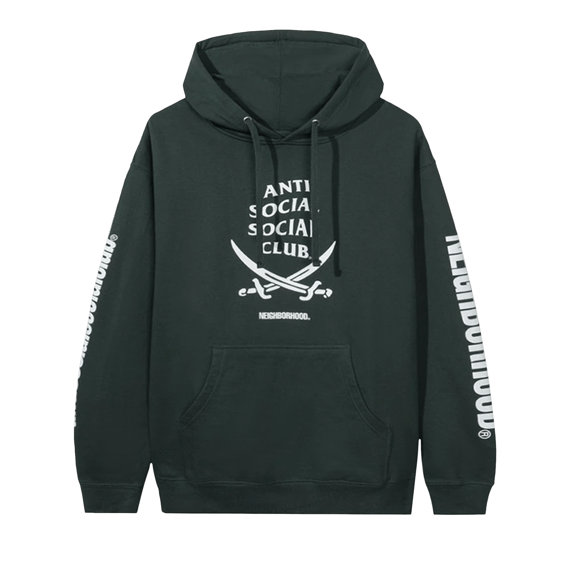 Anti Social Social Club x Neighborhood 6IX Hoodie 'Green'