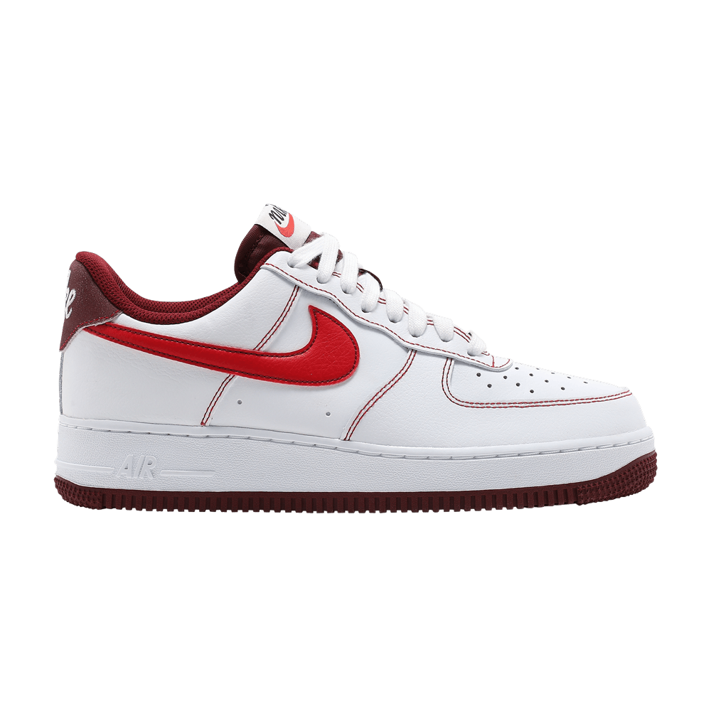 Nike Air Force 1 '07 'White University Red'