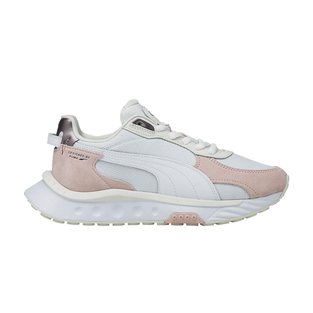 Pre-owned Puma Wmns Wild Rider 'soft Metal - Vaporous Grey Lotus'