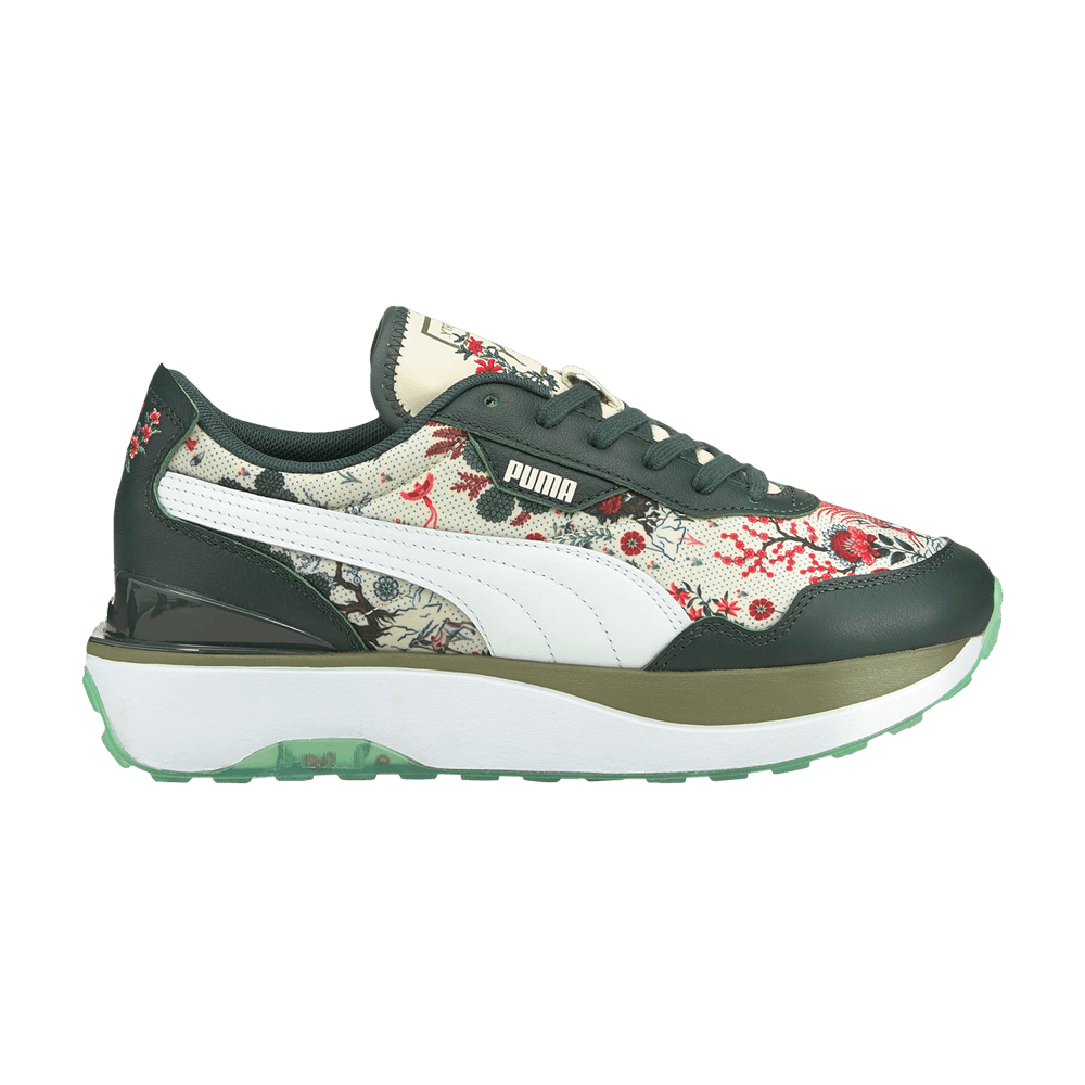 Pre-owned Puma Liberty Of London X Wmns Cruise Rider Nu 'floral' In Green