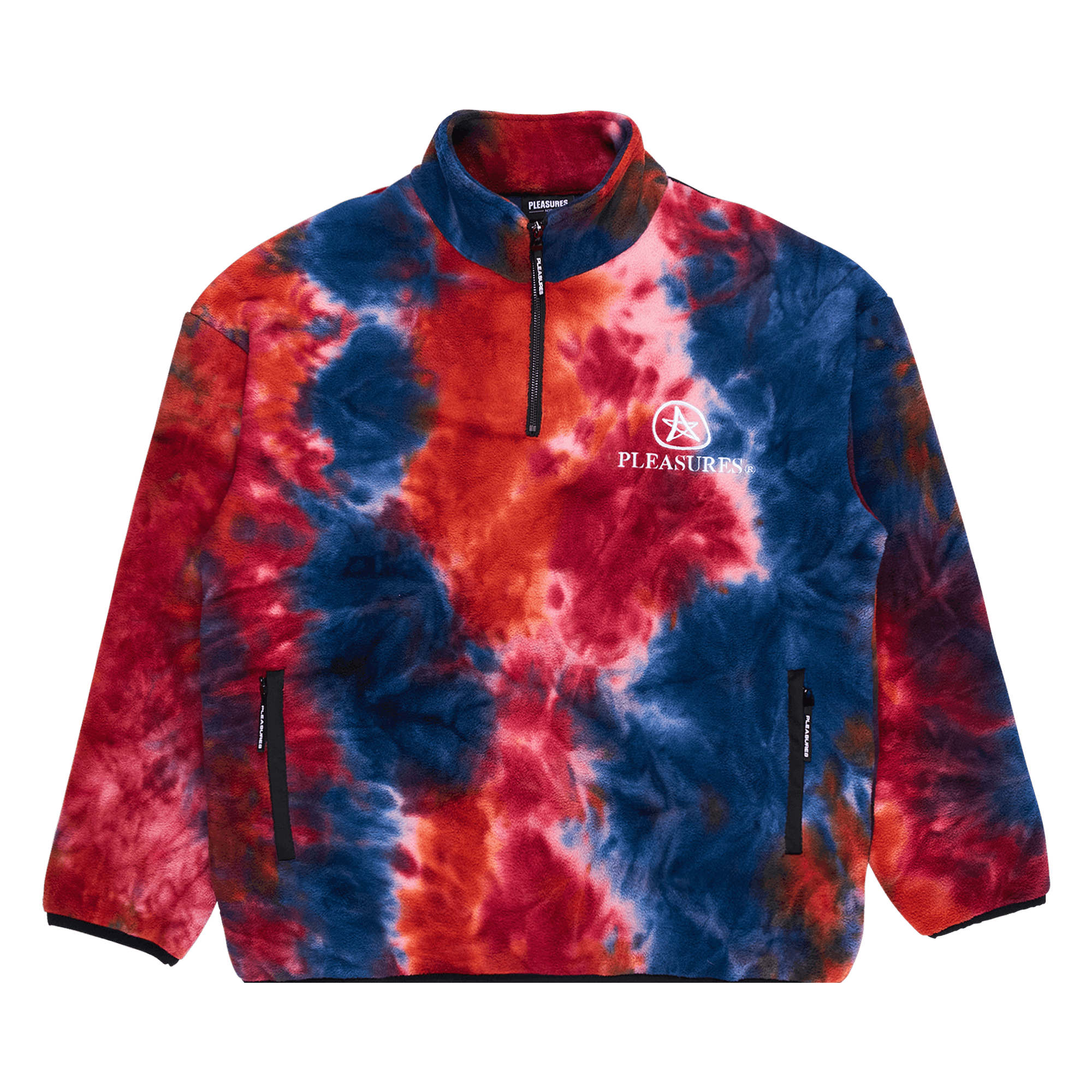 Pleasures Caffeine Polar Fleece Quarter Zip 'Orange'