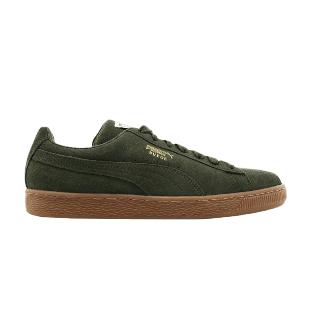 Pre-owned Puma Suede Classic 'forest Night Gum' In Green