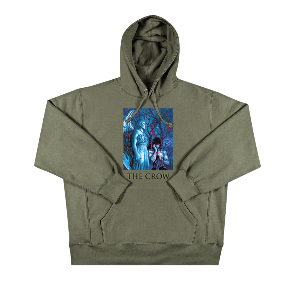 Supreme x The Crow Hooded Sweatshirt 'Light Olive'