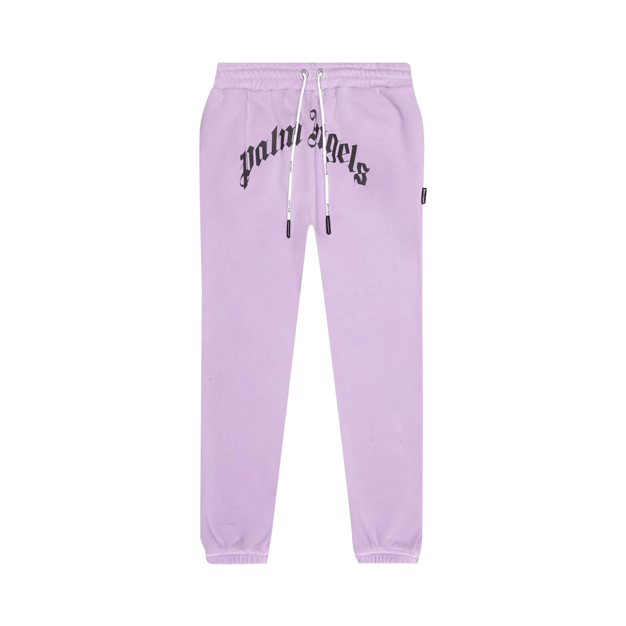 Palm Angels GD Curved Logo Sweatpants 'Lilac/White'