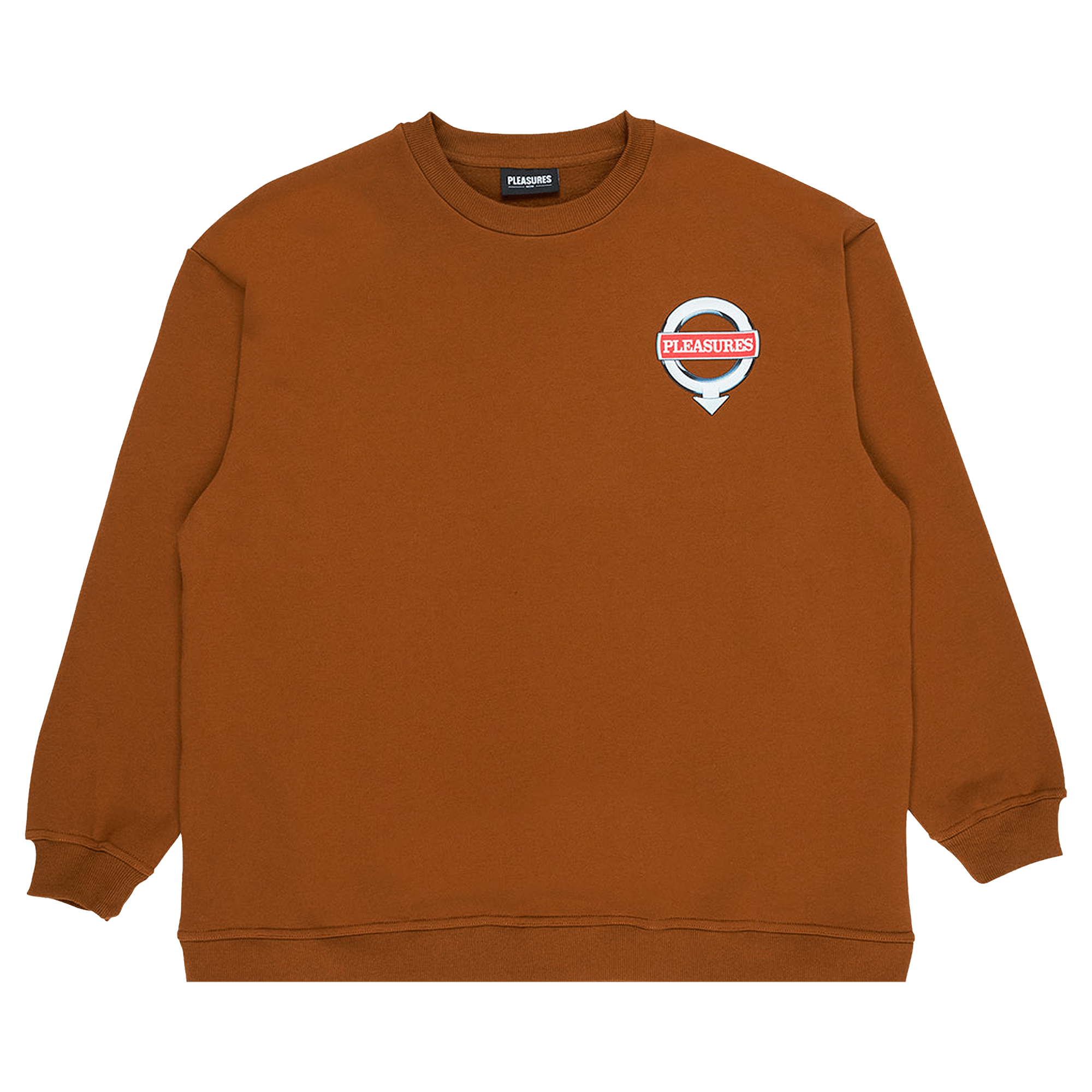 Pleasures Language Crewneck 'Caramel'