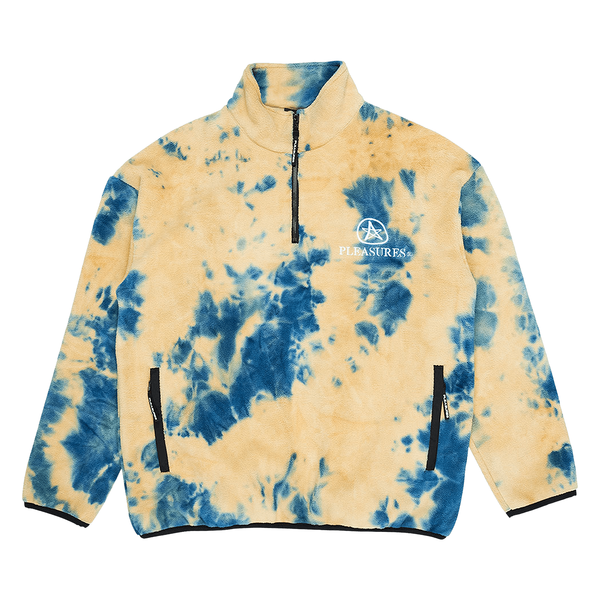Pleasures Caffeine Polar Fleece Quarter Zip 'Tan'