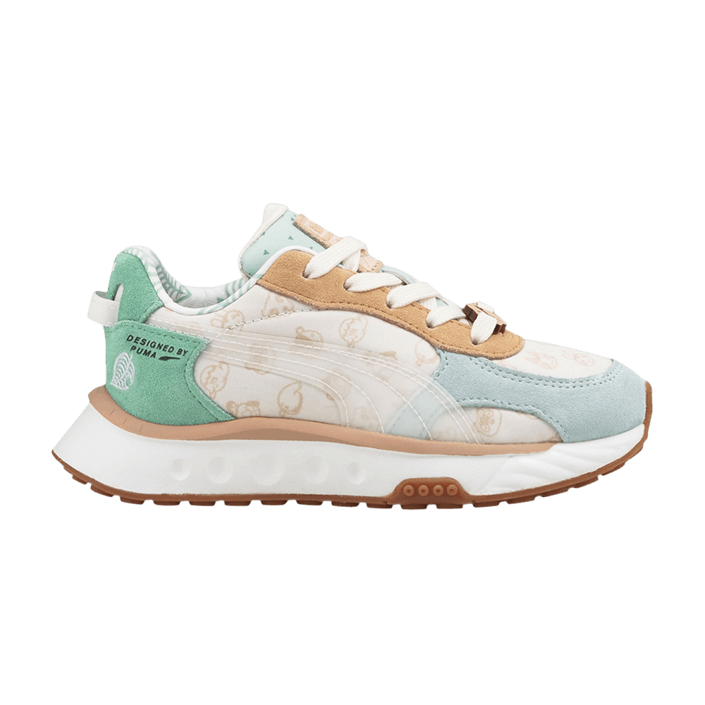 Pre-owned Puma Animal Crossing X Wild Rider Little Kid 'new Horizons' In Blue