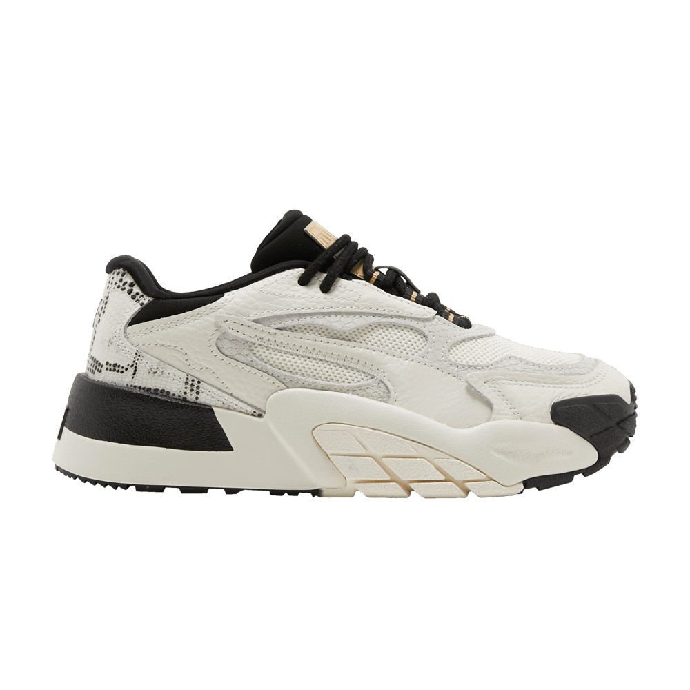Pre-owned Puma Wmns Hedra 'snake' In Cream