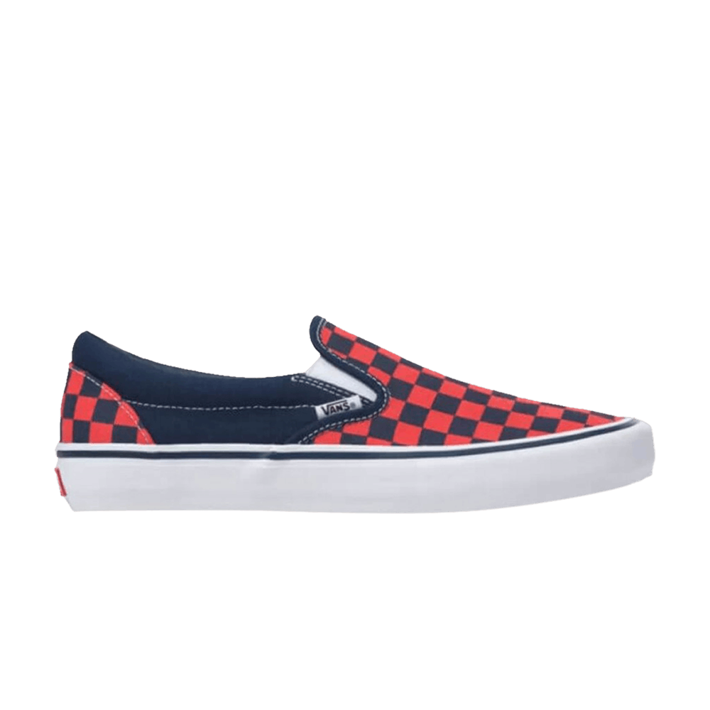 Vans Slip-On Pro 'Checkerboard - Navy Orange'