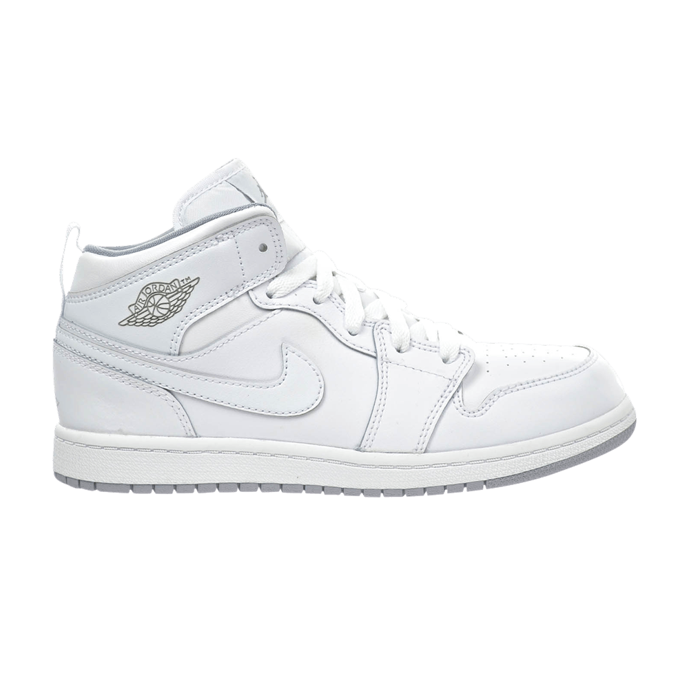 Pre-owned Air Jordan 1 Mid Ps 'white Wolf Grey'