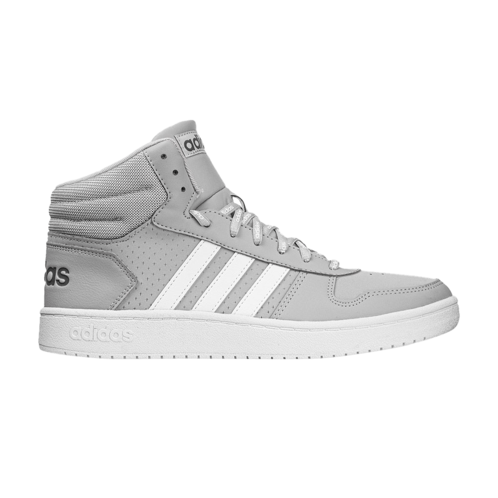 Buy Adidas Hoops 2.0 Mid 'White Black' - BB7208 | GOAT