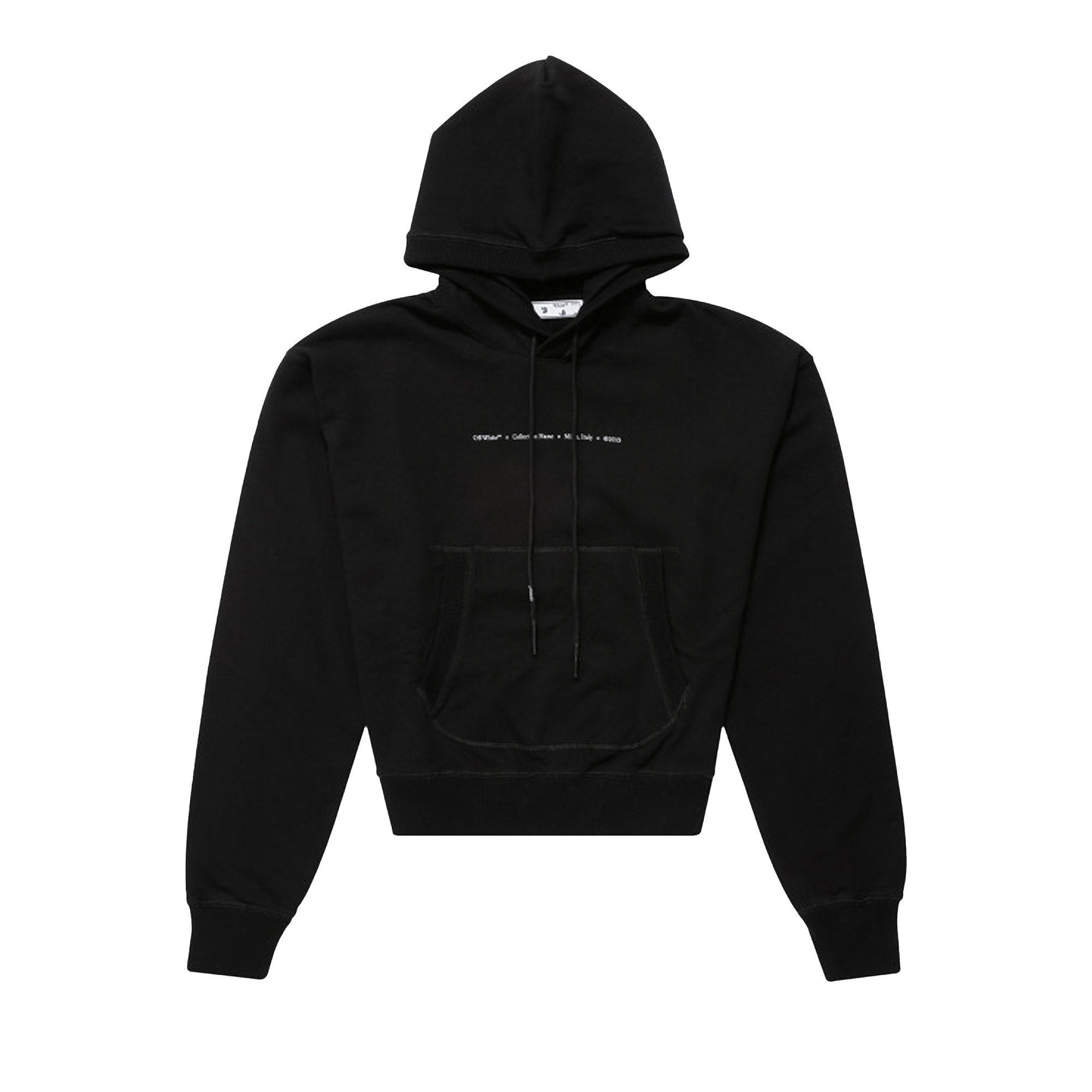 Off-White Tornado Arrow Over Flatlock Hoodie 'Black/Multicolor'