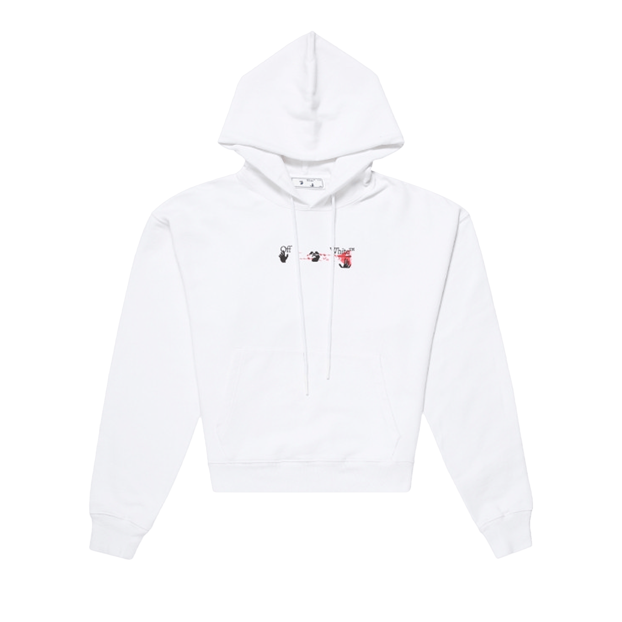 Off-White Acrylic Arrow Over Hoodie 'White/Fuchsia'