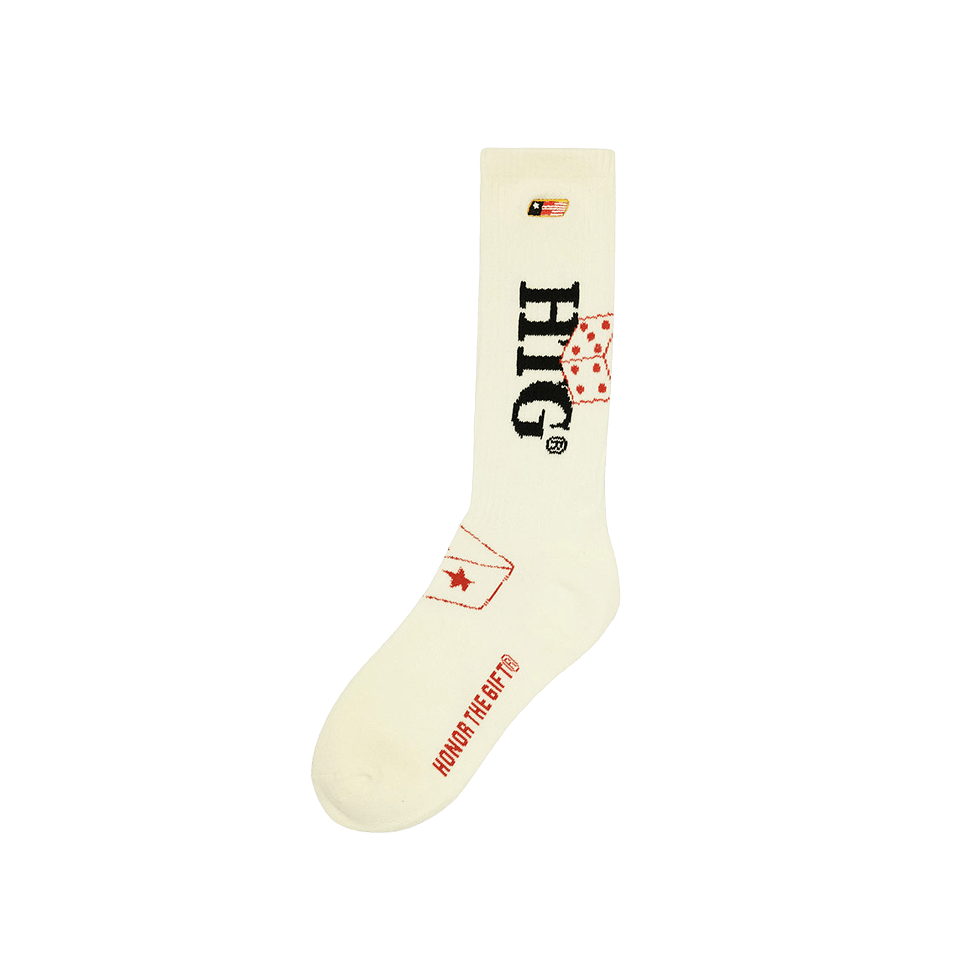 Pre-owned Honor The Gift Lucky Seven Socks 'bone' In Cream