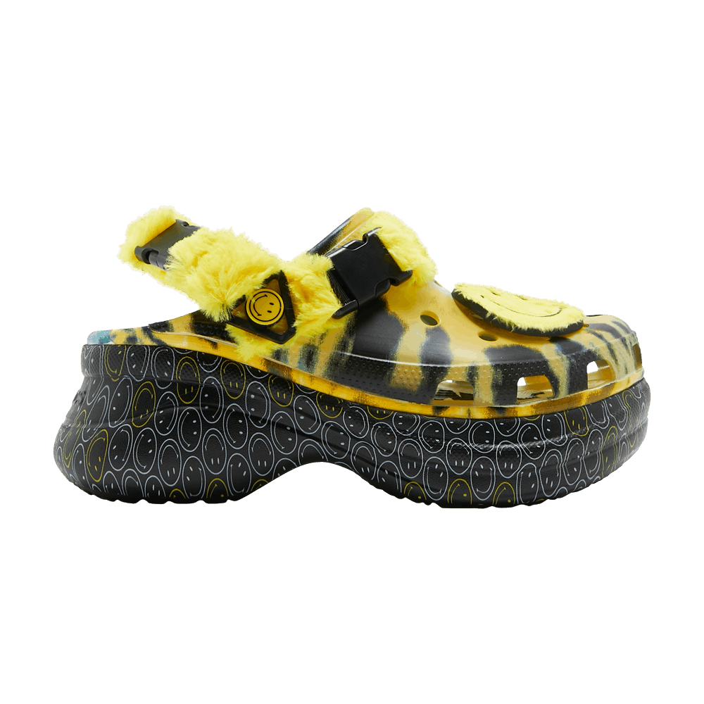 Crocs Wmns Classic Bae Buckle Translucent Clog 'Tie Dye Smiley' - 207271-90H