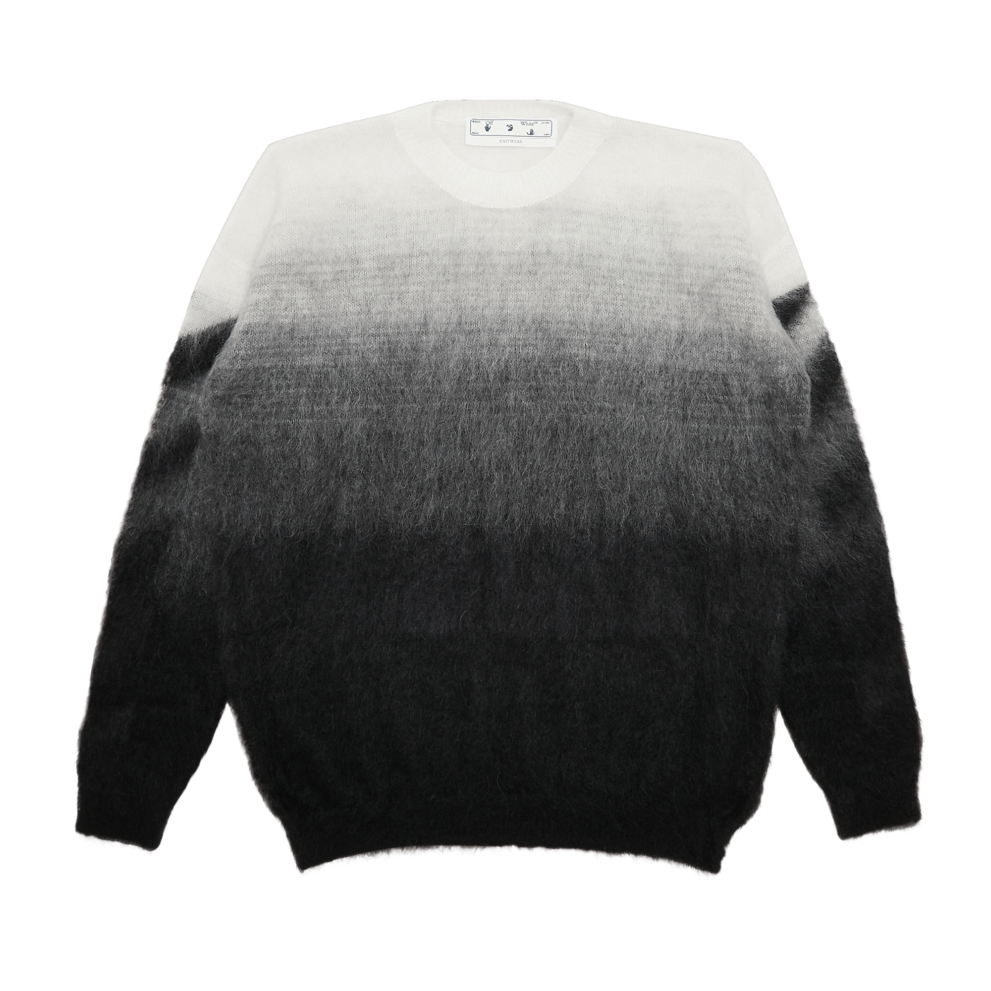 Off-White Diag Brushed Knit Crewneck 'Black'