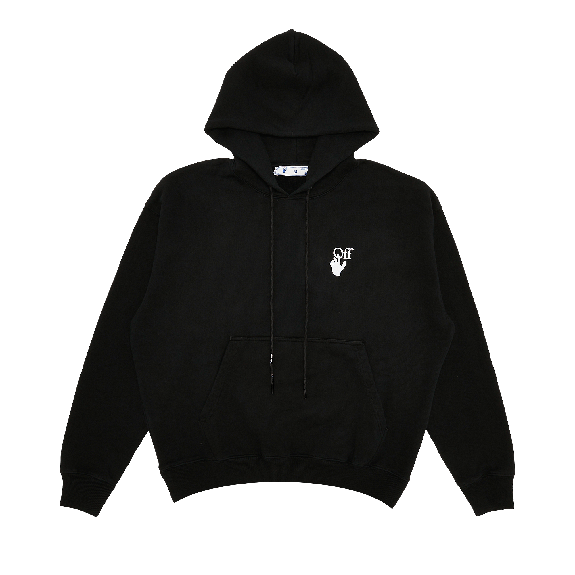 Off-White Cut Here Skate Hoodie 'Black/White'