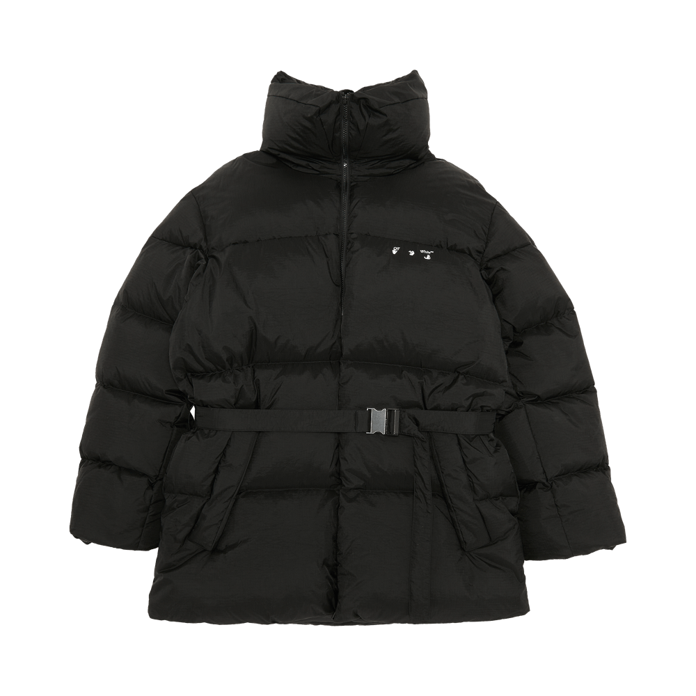 Off-White Puffer Down Jacket 'Black/White'