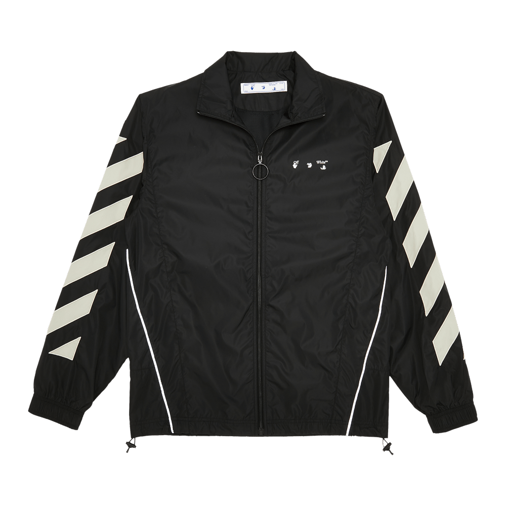 Off-White Diag Nylon Track Top 'Black/Abbey/Stone'
