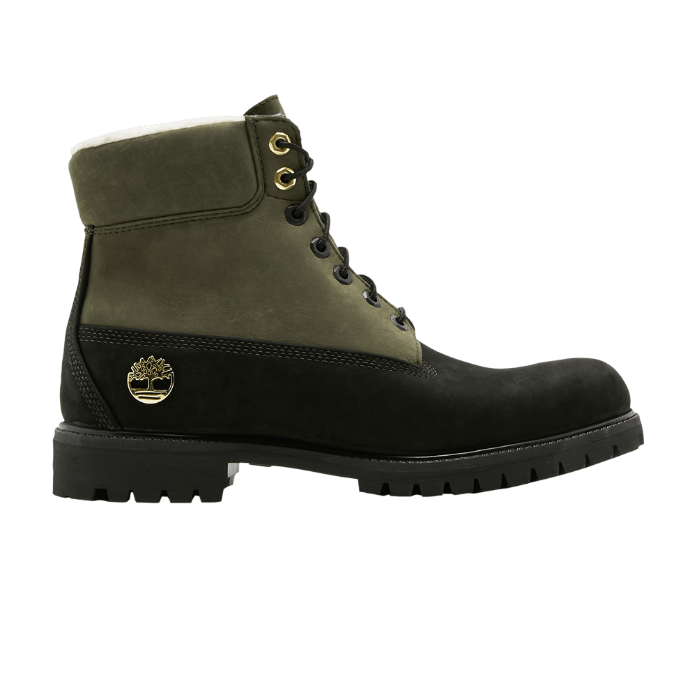 Timberland 6 Inch Fleece Lined Waterproof Boot 'Black Grape Leaf'