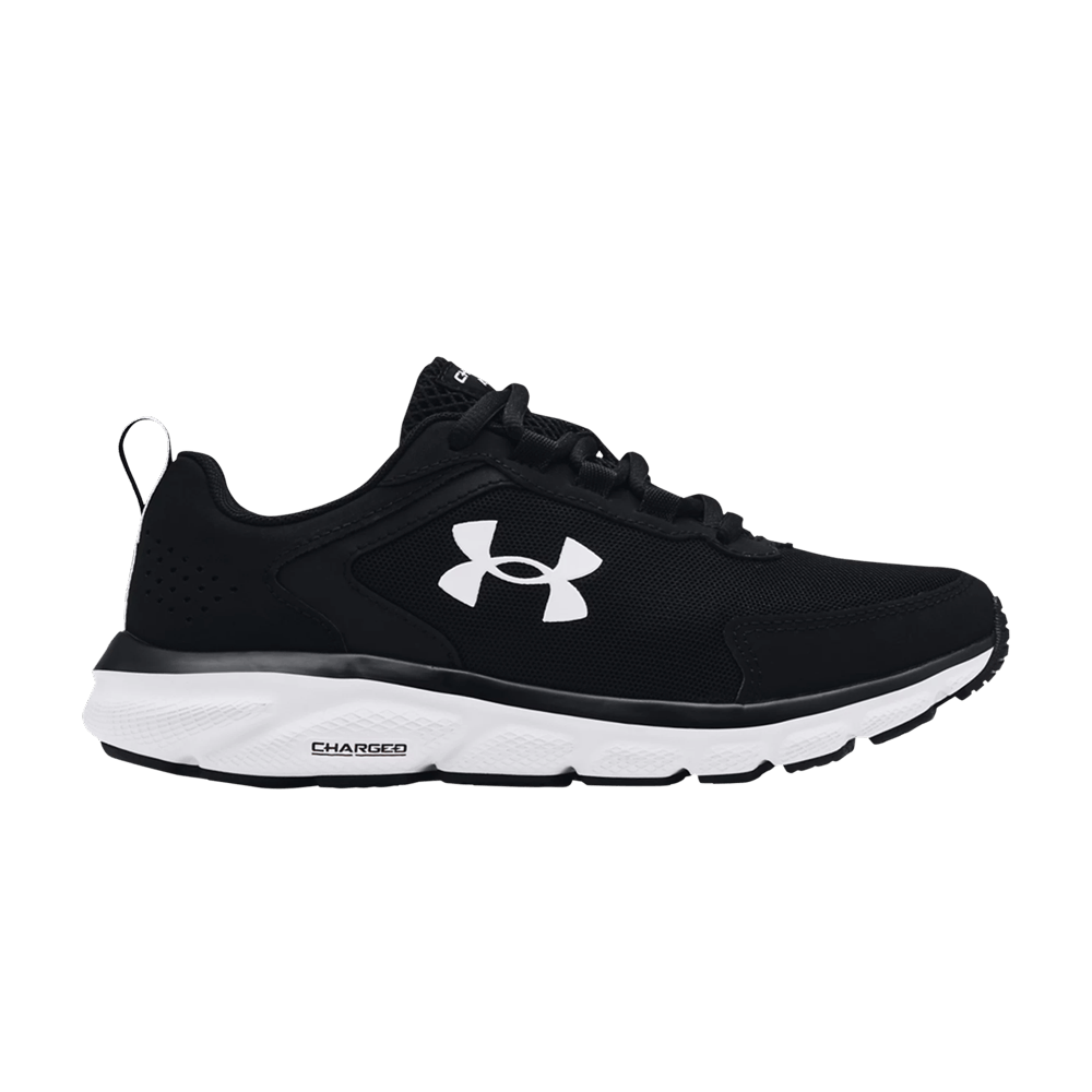 Pre-owned Under Armour Wmns Charged Assert 9 Wide 'black White'