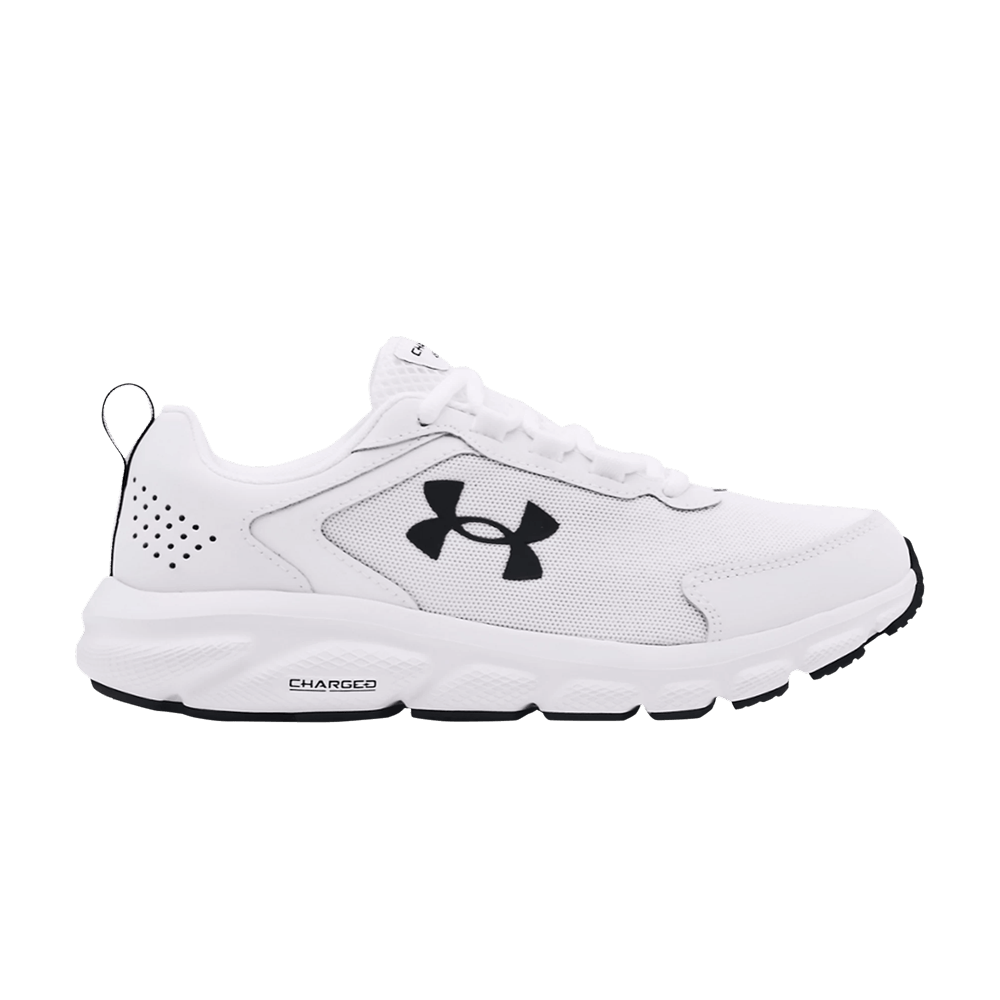 Pre-owned Under Armour Wmns Charged Assert 9 Wide 'white Black'
