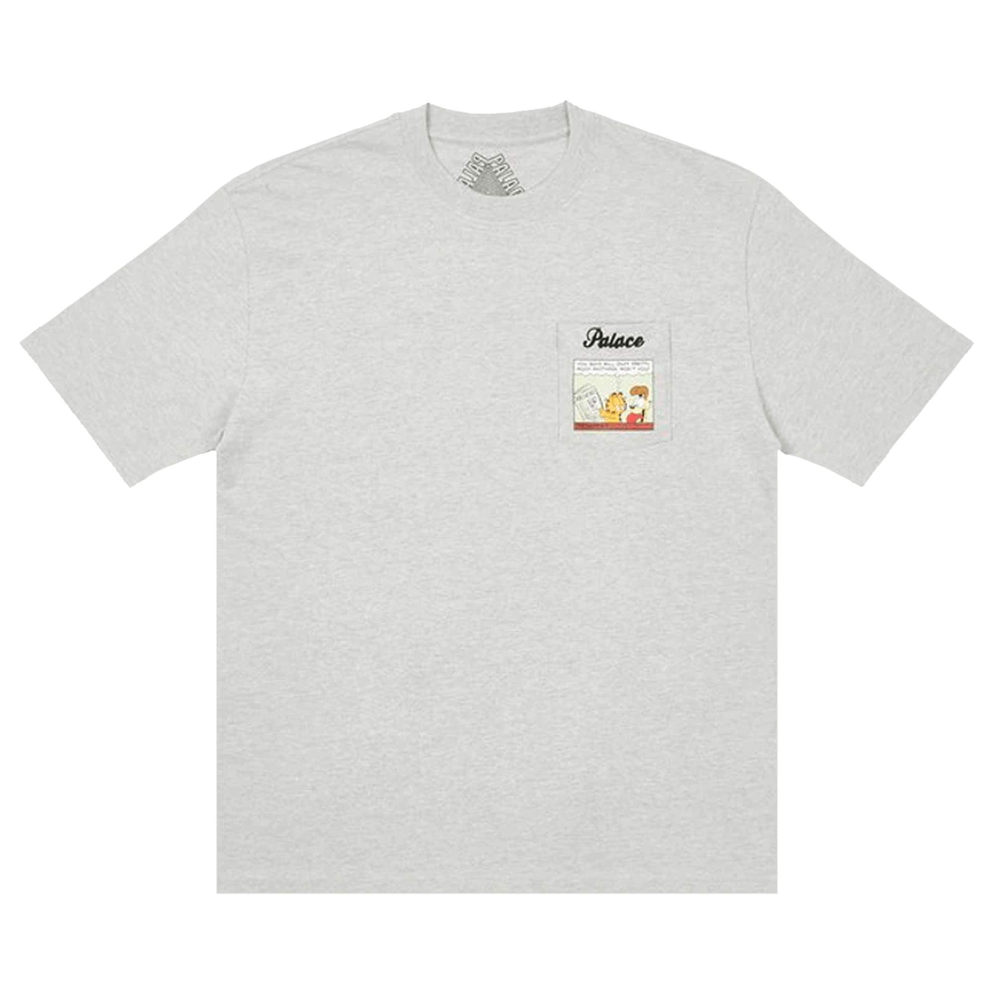 Palace Garfield Pocket T-Shirt 'Grey Marl'