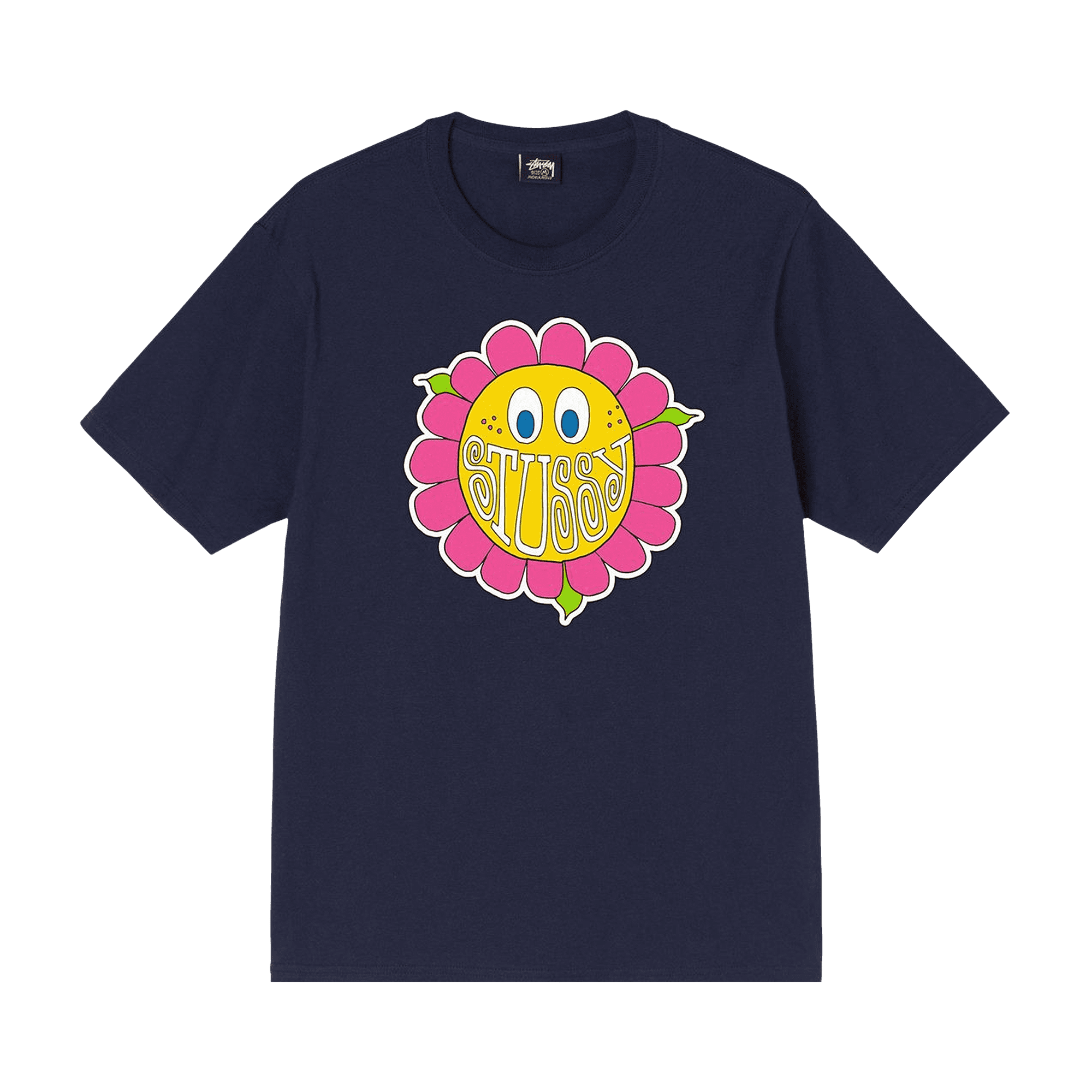 Stussy Happy Flower T-Shirt 'Navy'