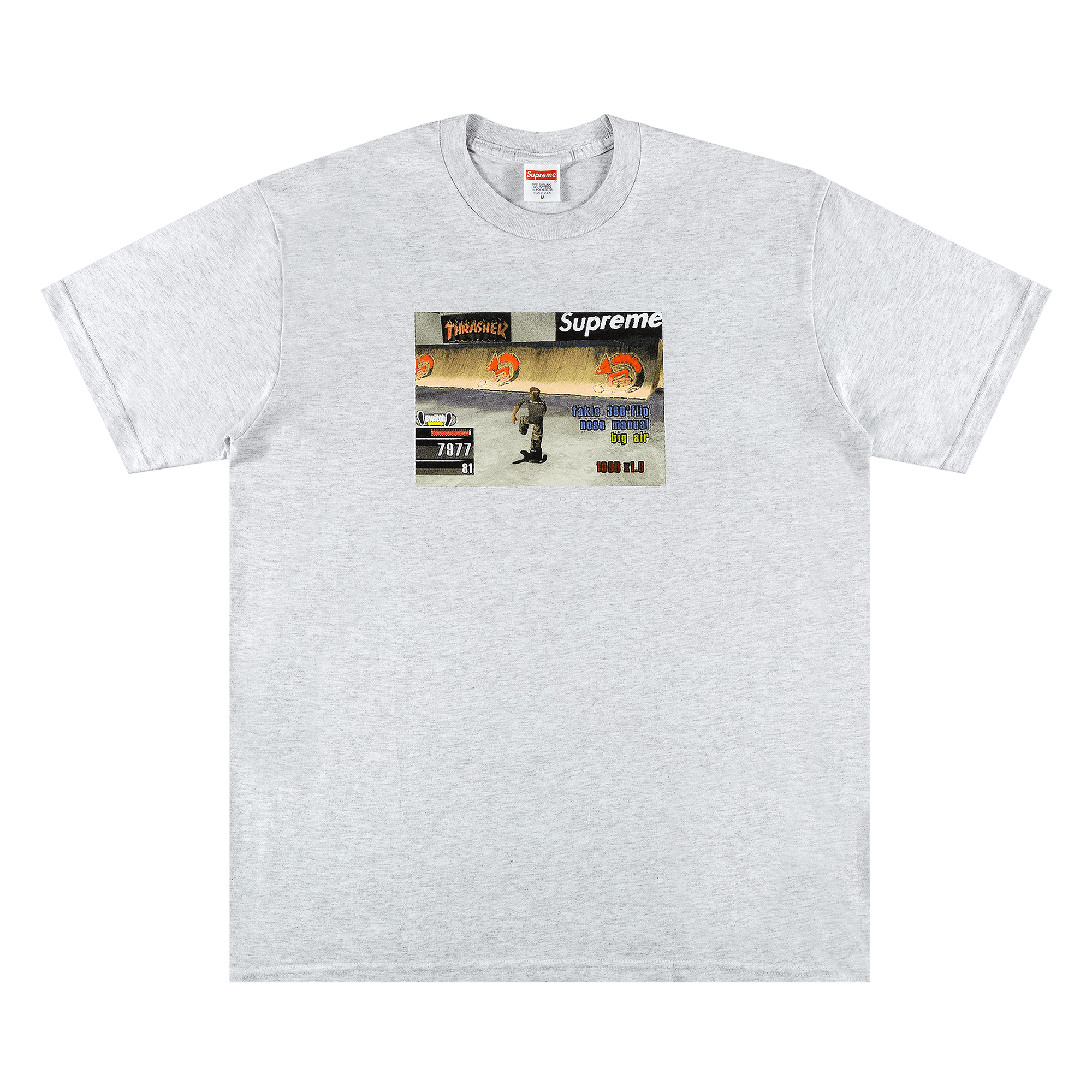 Supreme x Thrasher Game Tee 'Ash Grey'