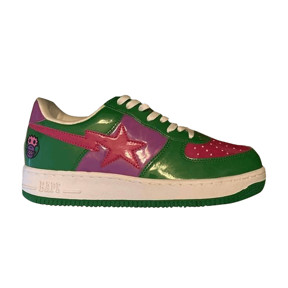 Bapesta Low 'X Pack - Baby Milo Green Pink'