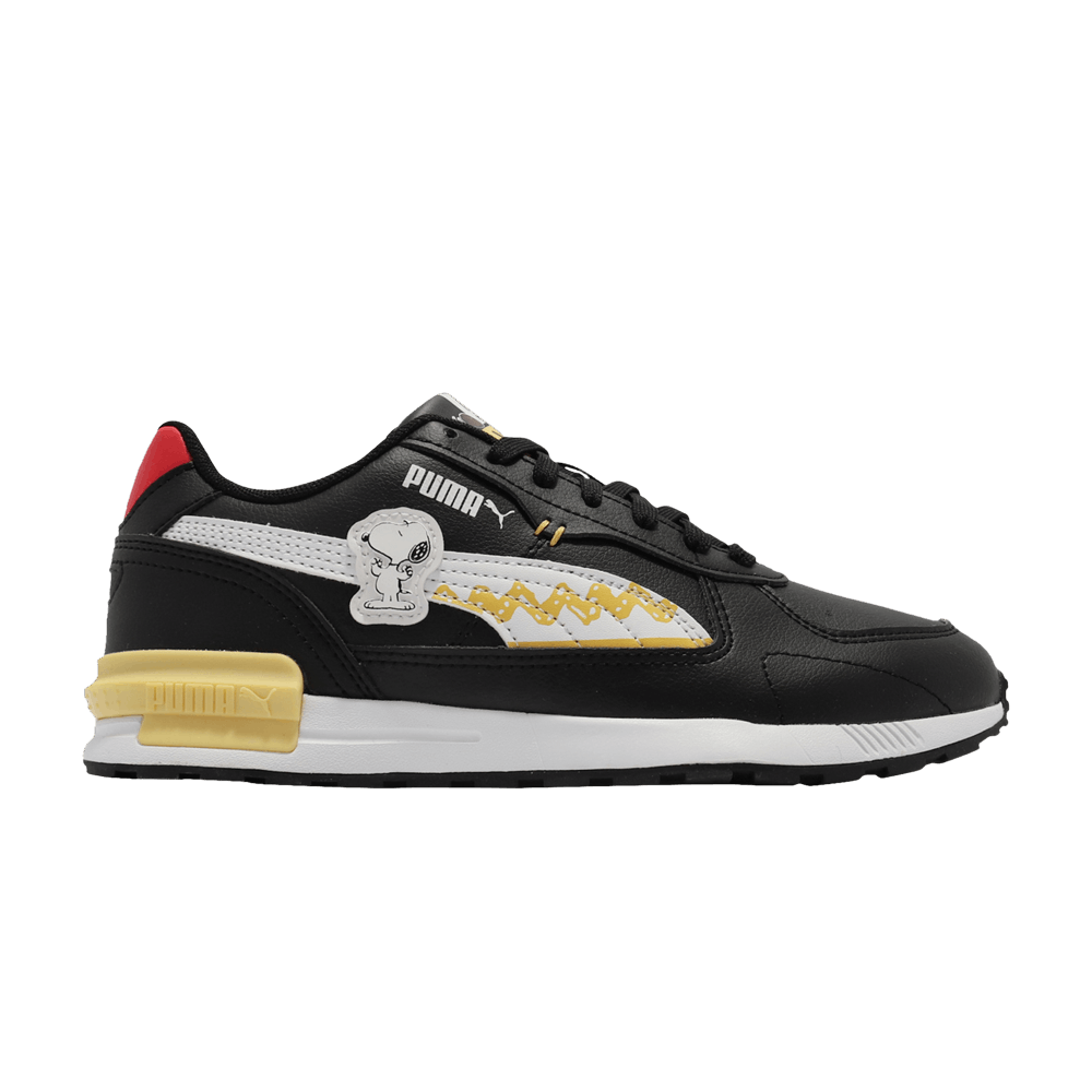 Pre-owned Puma Peanuts X Graviton Big Kid 'snoopy' In Black