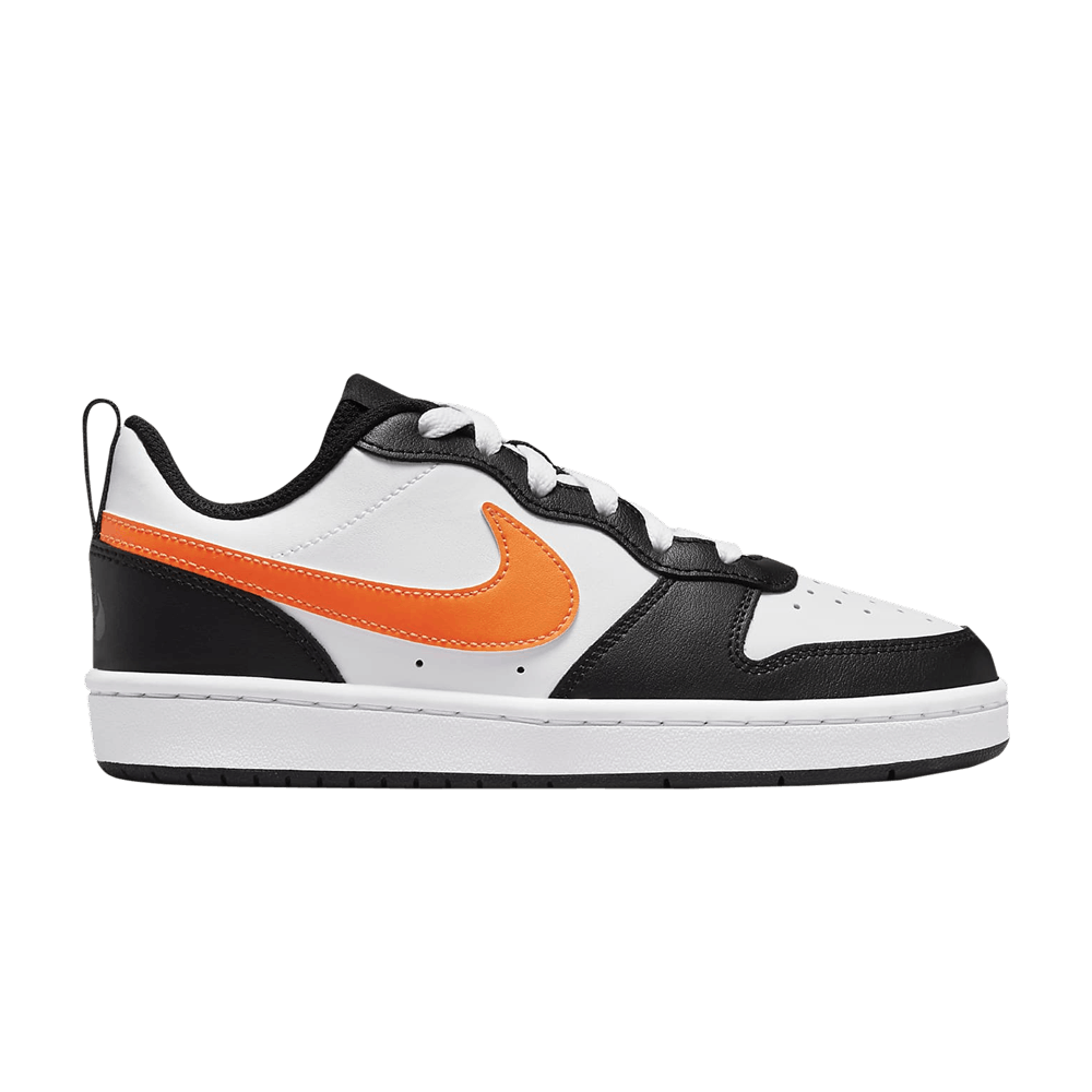 Nike Court Borough Low 2 GS 'White Black Orange' - BQ5448-115