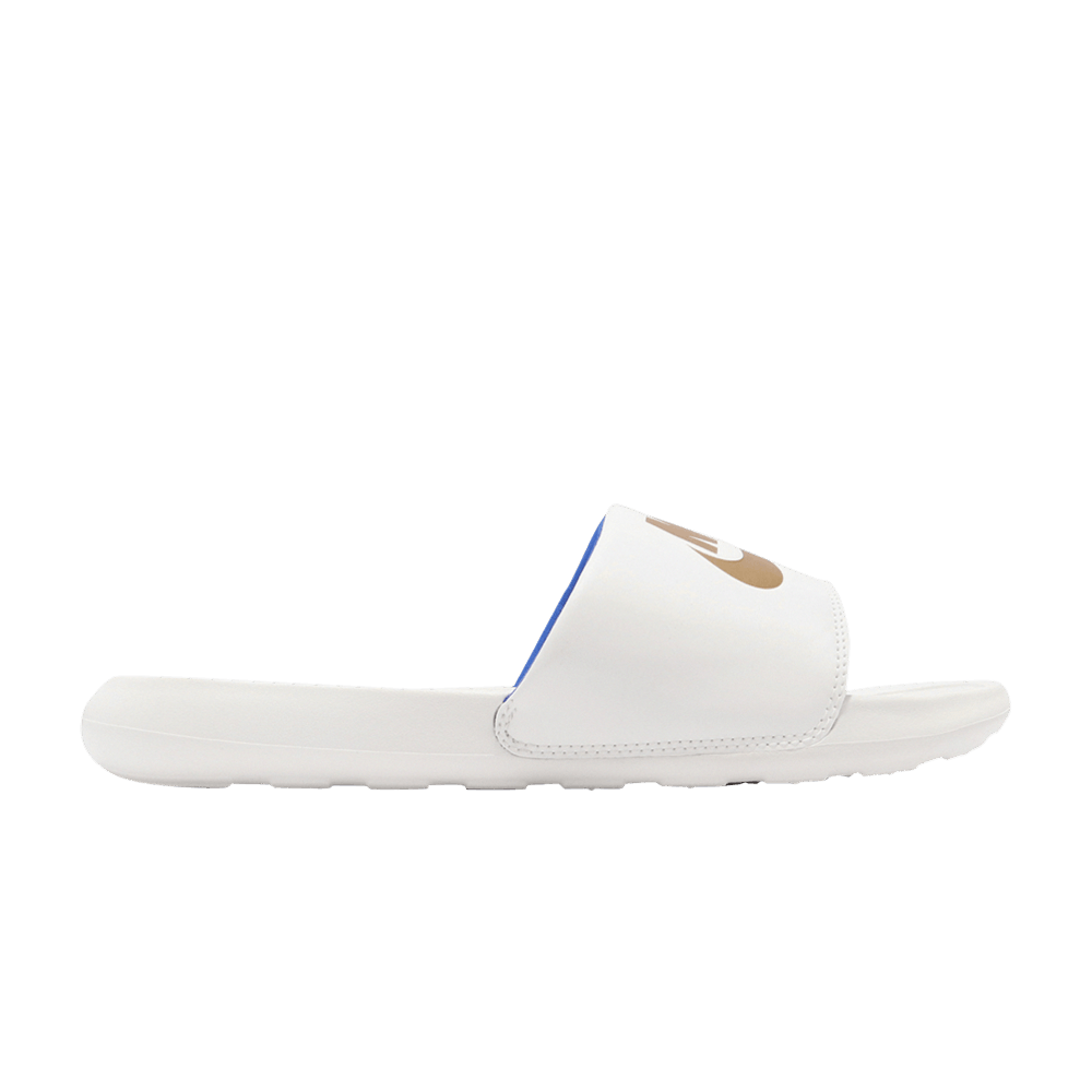 Nike Victori One Slide 'Summit White Metallic Gold' - CN9675-105