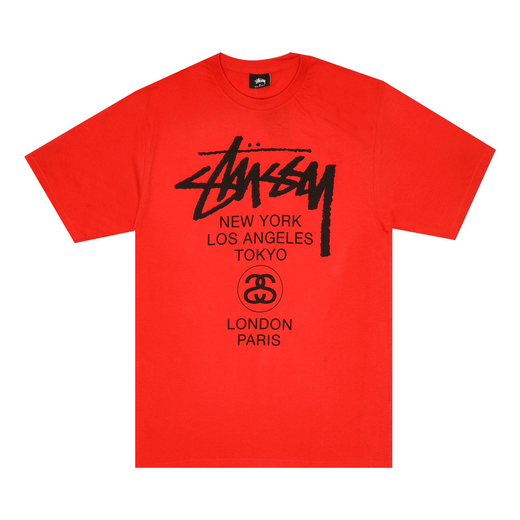Pre-owned Stussy World Tour Tee 'red'