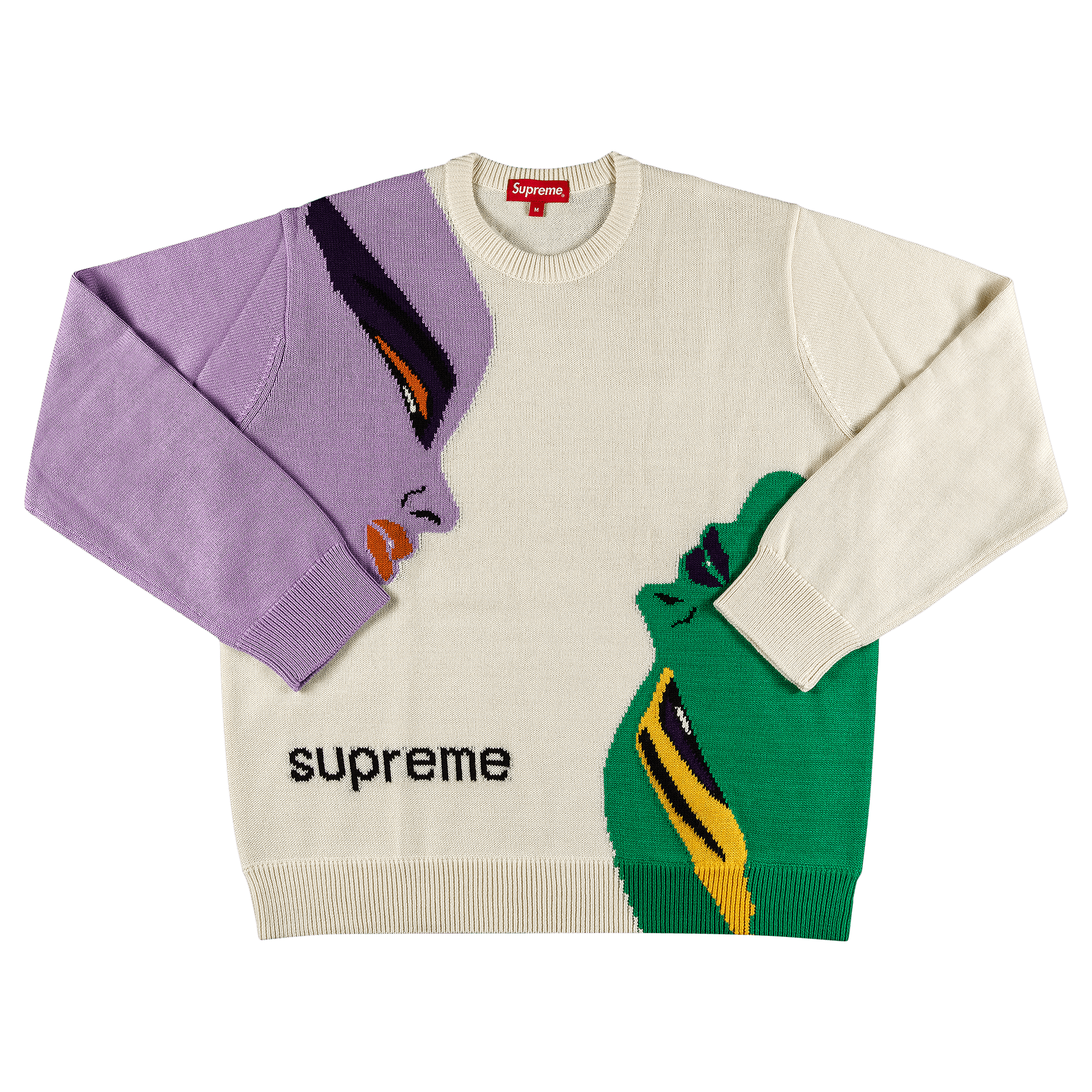 Supreme Faces Sweater 'Cream'