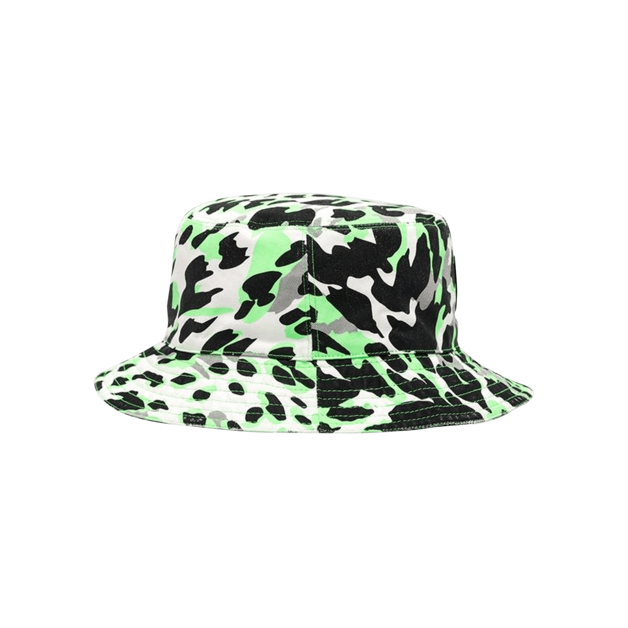 We11done Leopard Bucket Hat 'Neon Green'