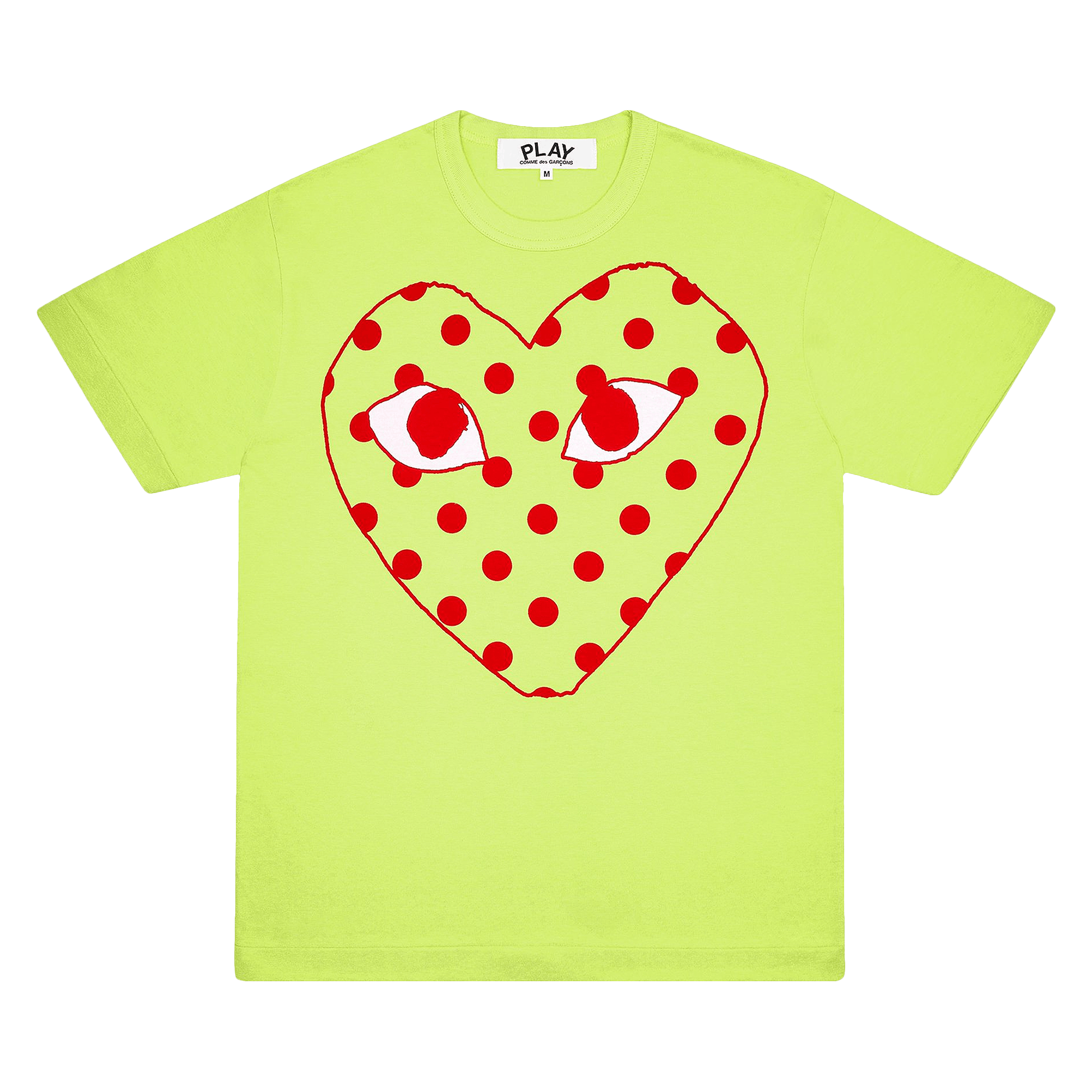 Comme des Garçons PLAY Dot Heart T-Shirt 'Green'
