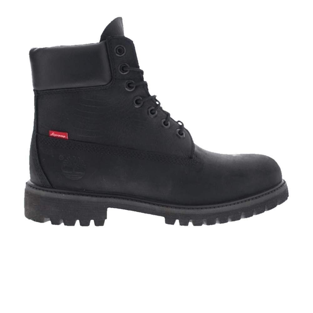 Supreme x Timberland 6 Inch Premium Waterproof Boot 'Black' Sample