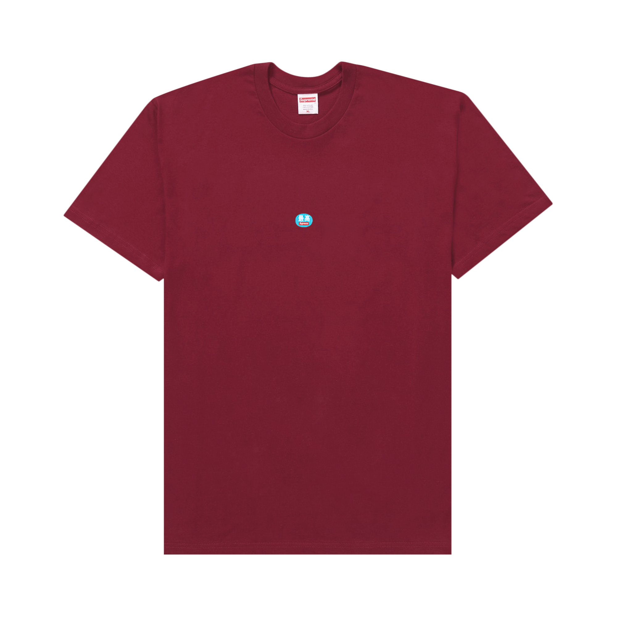 Supreme Sticker Tee 'Burgundy'