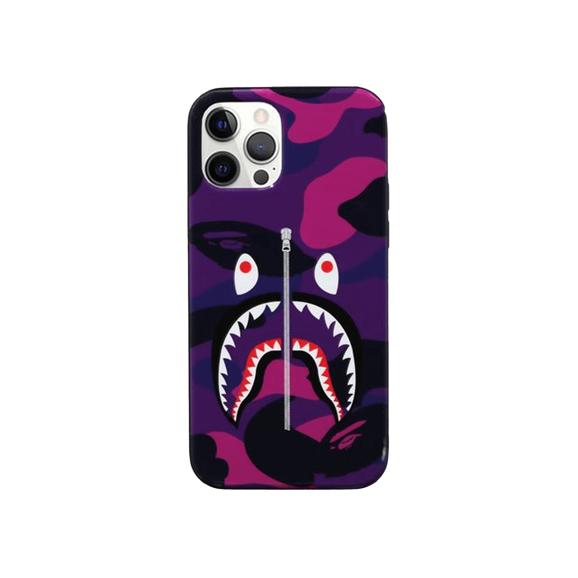 BAPE Color Camo Shark iPhone 12/12 Pro Case 'Purple'