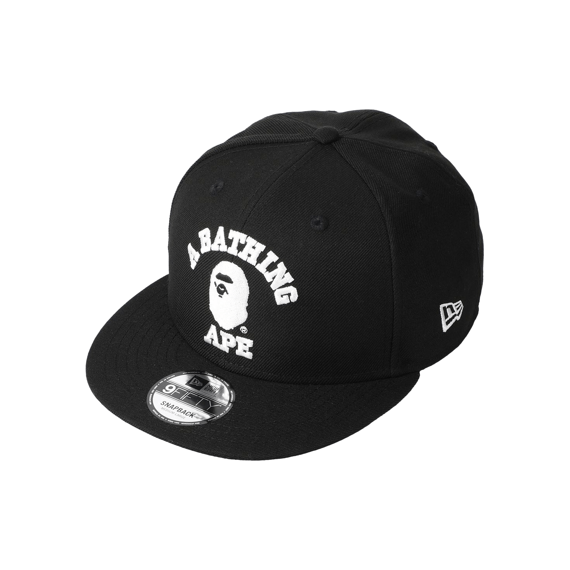 BAPE College New Era Snap Back Cap 'Black'
