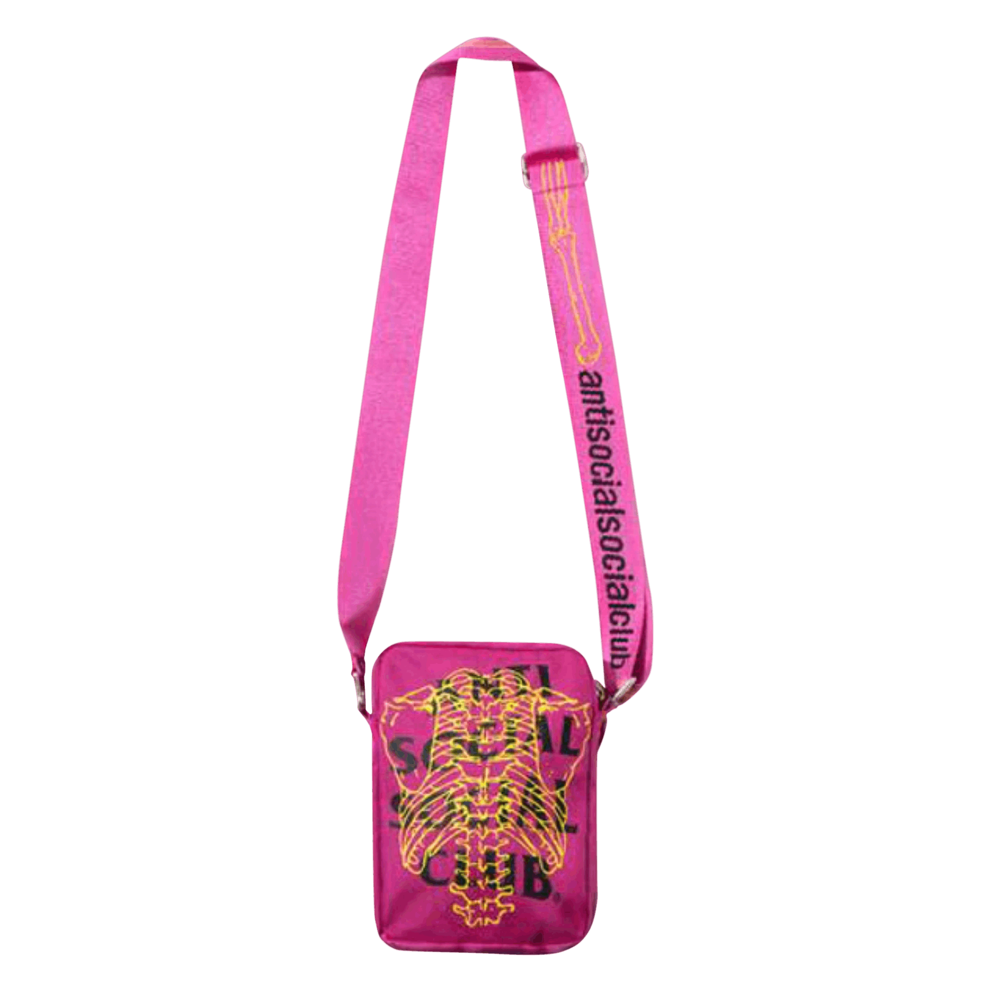 Anti Social Social Club Fracture Side Bag 'Pink'