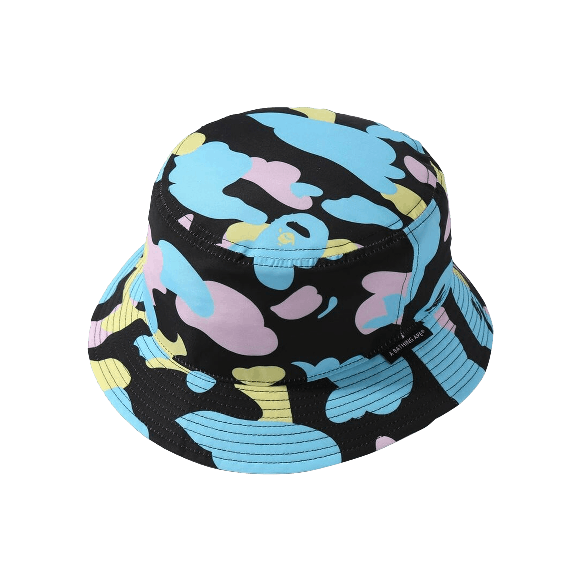 BAPE New Multi Camo Bucket Hat 'Black'