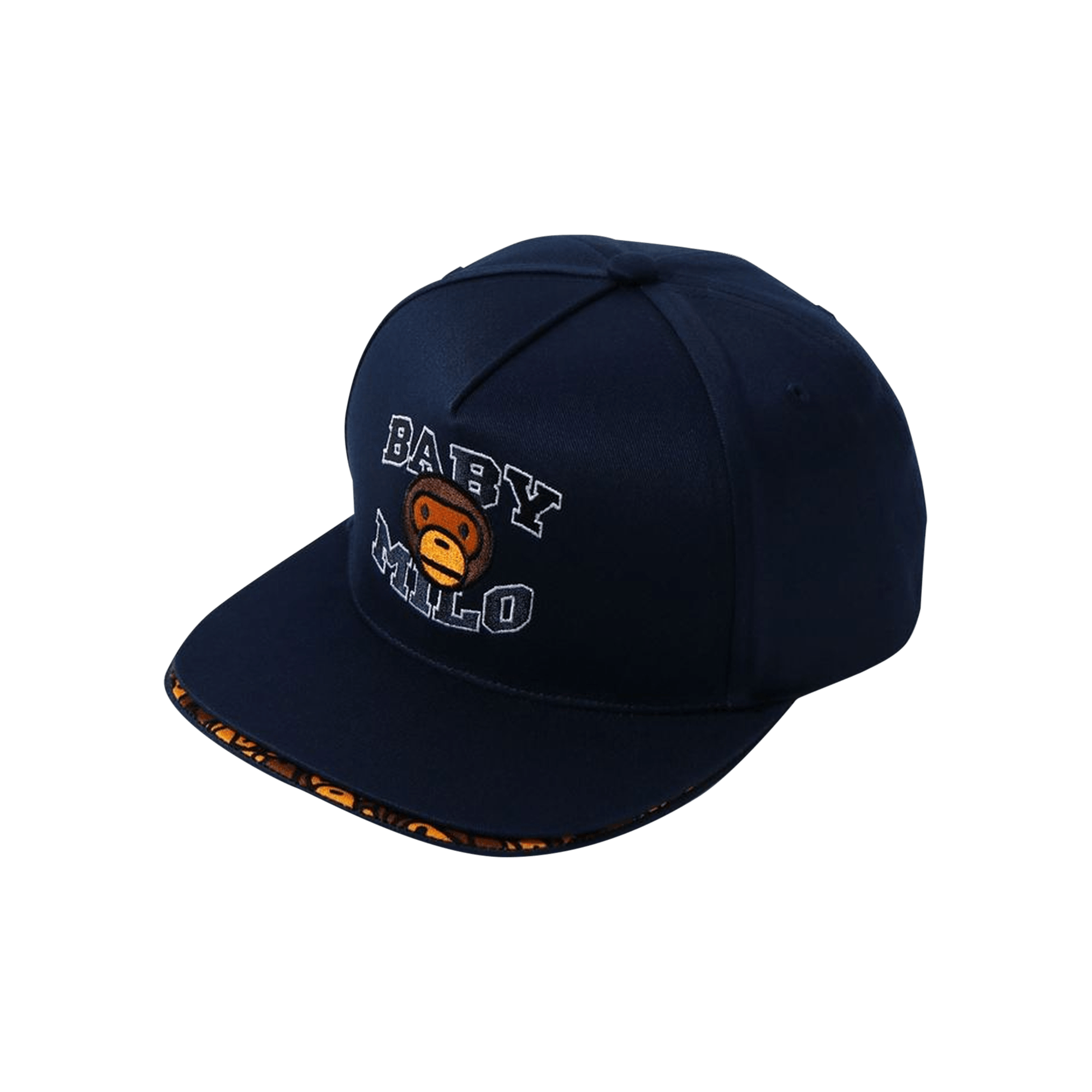 BAPE Double Visor Milo Snap Back Cap 'Navy'