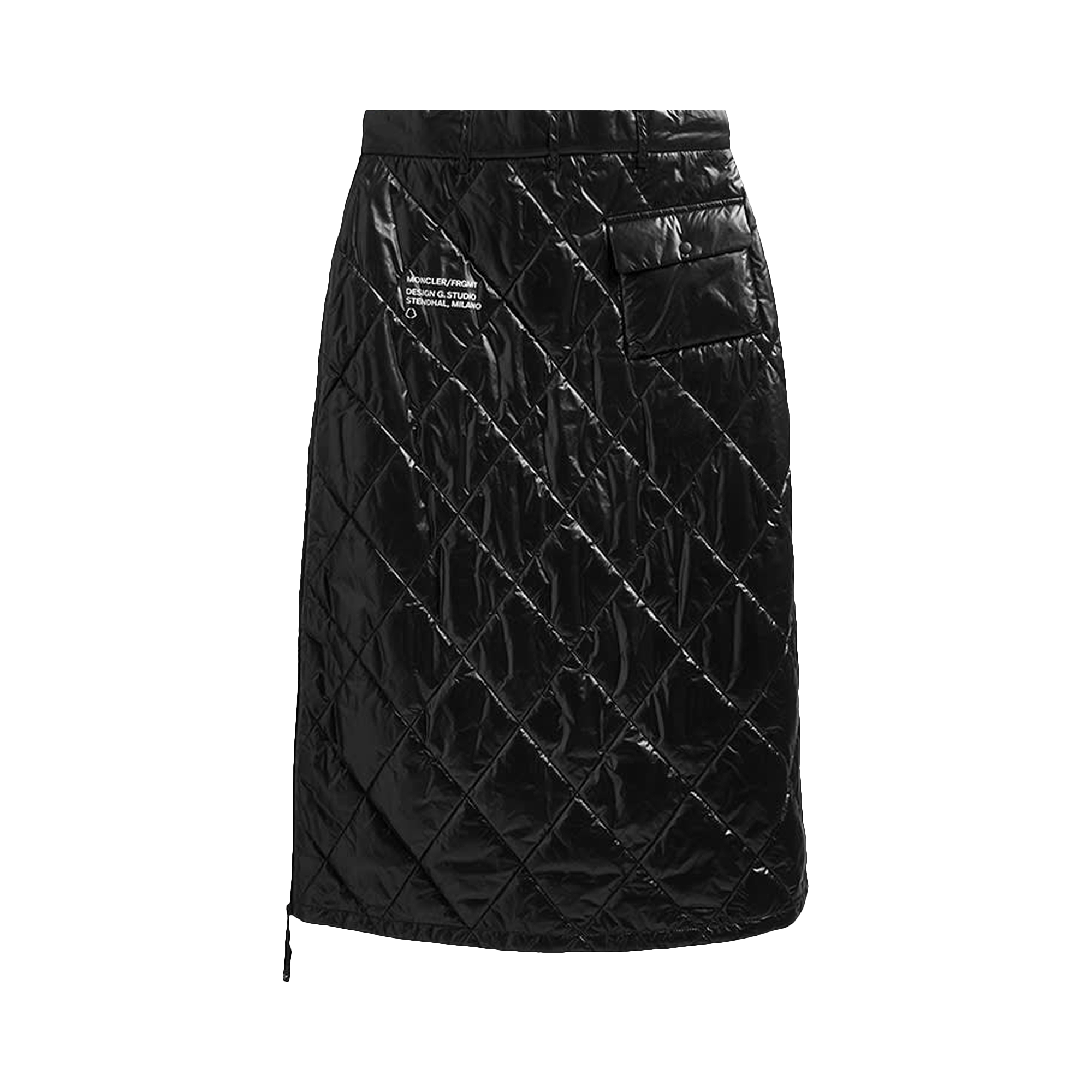 Moncler x Fragment Quilted Shiny Outerwear Skirt 'Black'