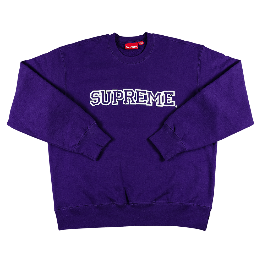 Supreme Shattered Logo Crewneck 'Purple'