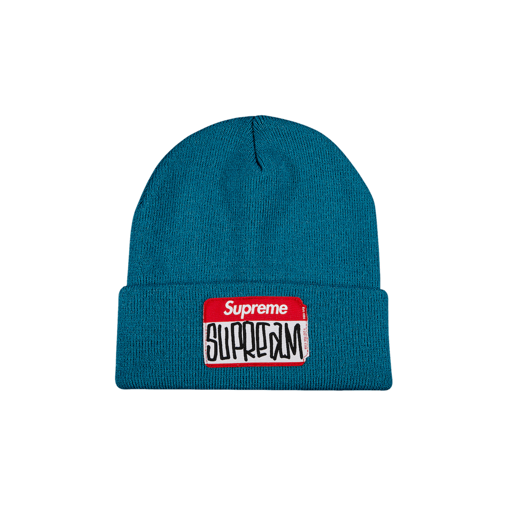 Supreme Gonz Nametag Beanie 'Teal'